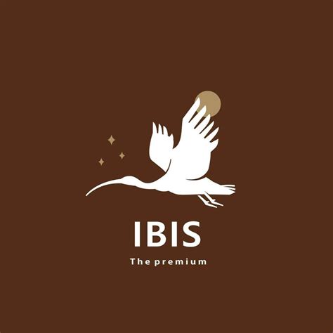 animal ibis natural logo vector icon silhouette retro hipster 35906446 ...