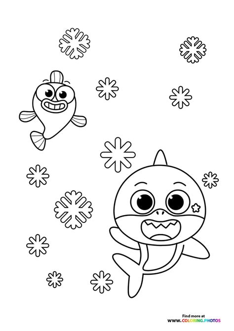 Baby Shark - Coloring Pages for kids | 100% free print or download