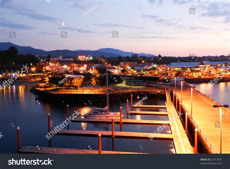 Night Scene At Port Angeles In Washington State Stock Photo 15911875 ...