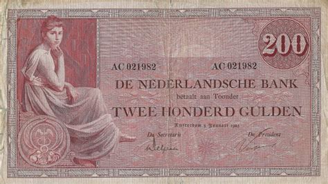 Netherlands - 200 Gulden 1921 - Grietje Seel - PL109.b2 - Catawiki