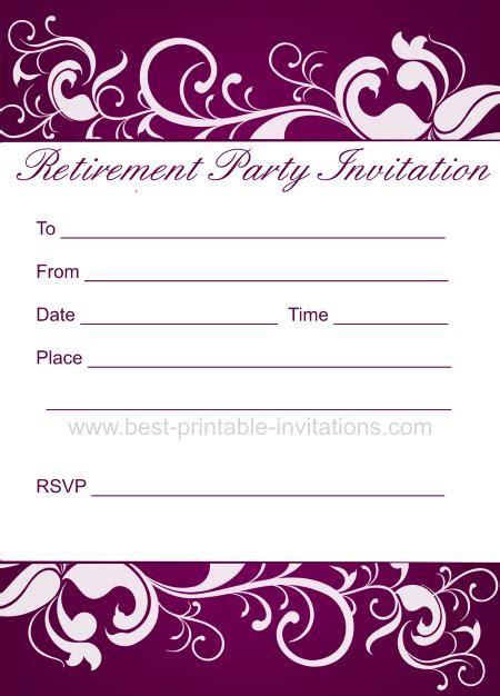 Retirement Party Invitation