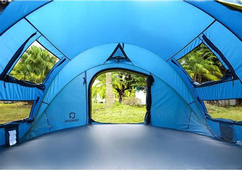 OT QOMOTOP 10 Seconds Set-up 4 Person Pop up Tent, 9.5’×7’ with 50 ...