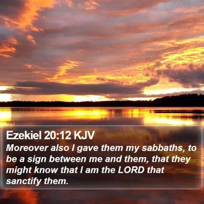 Ezekiel 20 Scripture Images - Ezekiel Chapter 20 KJV Bible Verse Pictures