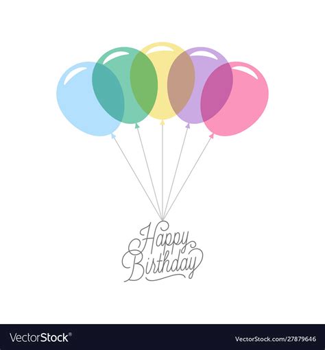 Happy birthday card birthday banner on white Vector Image