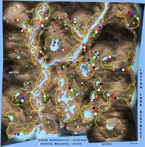 How many maps are in the hunter call of the wild - bdadeco