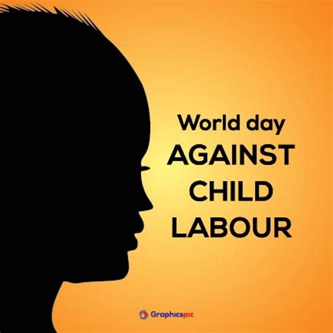 Vector illustration of world day against child labour poster - Free ...