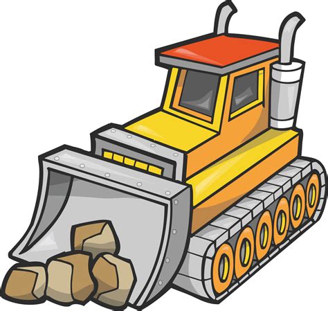 Bulldozer Cartoon - ClipArt Best