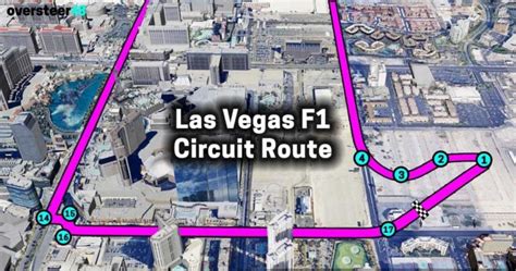 Las Vegas GP Track Layout & Route for F1