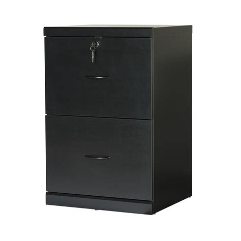 Mainstays 2-Drawer Vertical Locking File Cabinet, Black - Walmart.com