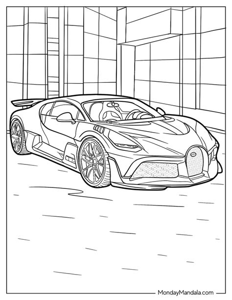 22 Bugatti Coloring Pages (Free PDF Printables)