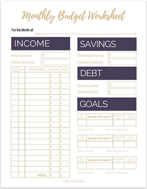 Fix Your Finances ASAP with My (Free) Simple Monthly Budget Template