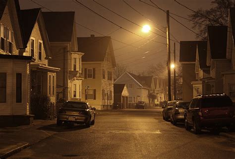 Suburban Street Night Stock Photos, Pictures & Royalty-Free Images - iStock