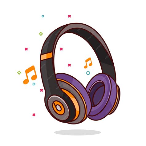 Premium Vector | Headphone icon illustration