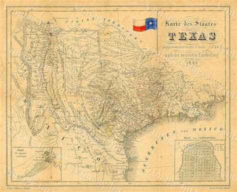 Map Of Texas During 1800s - Emilie Nicolette