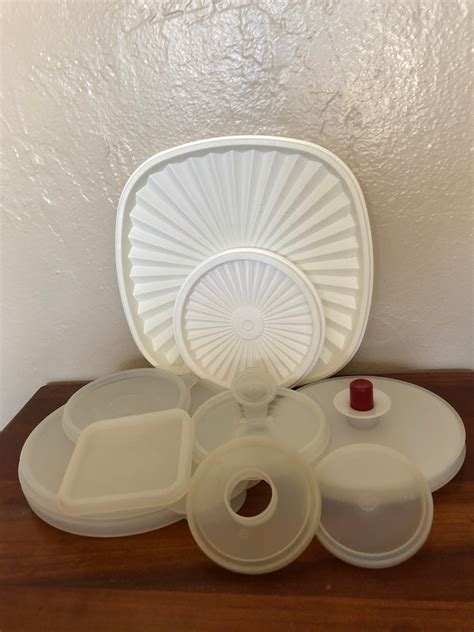 Vintage Tupperware Assorted Lids Ten Pieces | Etsy