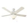 Harbor Breeze Calera white 1-Light White Fluorescent Ceiling Fan Light ...