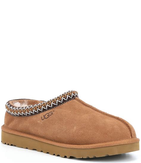 UGG® Men's Tasman Braid Accent Suede Slippers | Dillard's