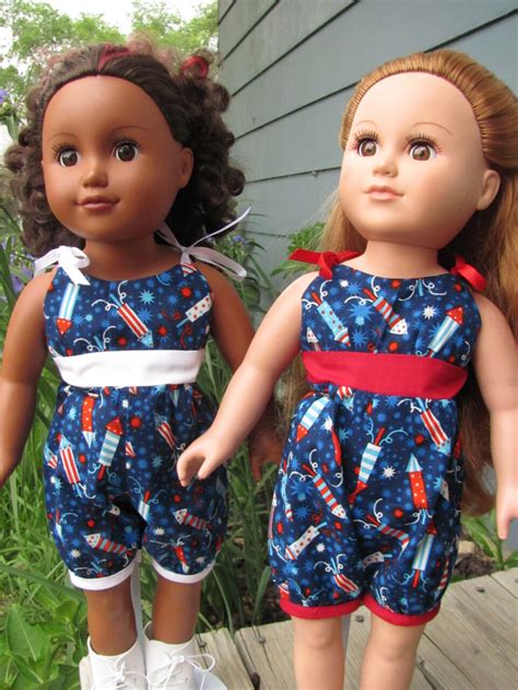 Fourth of July Romper for American Girl Doll – Doll Clothes – Shop Iowa