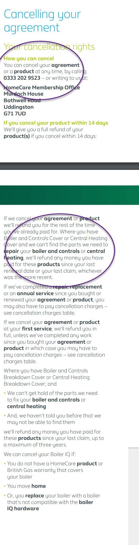 Cancel British Gas by Phone: 0330 100 0222, HomeCare or through Post