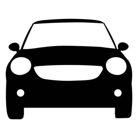 City Car Front View Silhouette PNG & SVG Design For T-Shirts