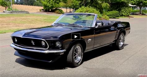 TRIPLE BLACK 1969 FORD MUSTANG 351 CONVERTIBLE | Ford mustang, Mustang ...