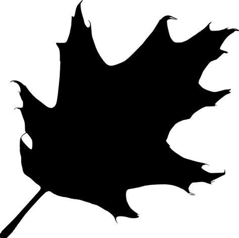 Oak Leaf Silhouette Clip Art at Clker.com - vector clip art online ...