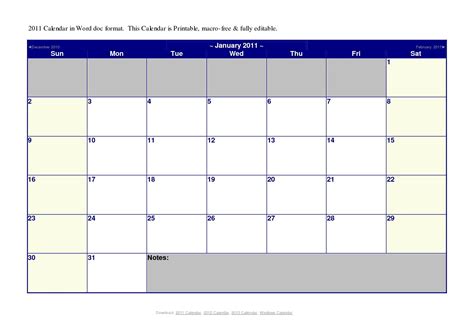 Calendar template microsoft word 2007 - losashield