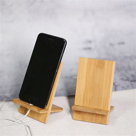 Bamboo Wooden Phone Stand Tablet Phone Holder Dock Smartphone ...