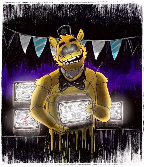 My fanart of Golden Freddy - from a "Draw This In Your Style" by ...