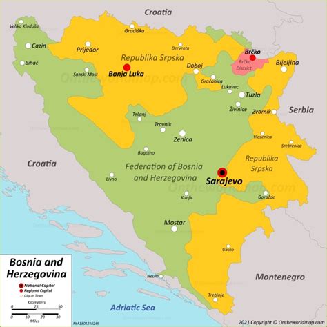 Bosnia and Herzegovina Map | Maps of Bosnia–Herzegovina