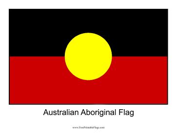 Flag of Australian Aboriginal