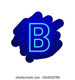 747 Neon Blue Letter B Images, Stock Photos & Vectors | Shutterstock