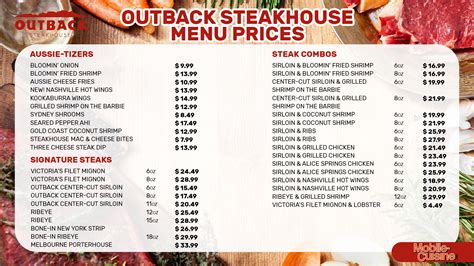 Outback Steakhouse Menu Prices & Lunch Menu (2024)