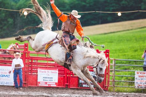 Saddle Bronc Riding at the Ellicottville Championship Rodeo