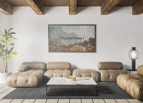 Free Landscape Canvas Wall Art Mockup PSD - Good Mockups