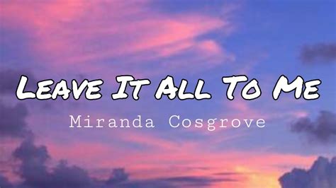 Miranda Cosgrove - Leave It All To Me (Theme from iCarly) ft. Drake ...