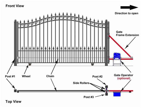 DMV Sliding Gates » Sliding Gate - Dublin Style - 20 x 6 Feet