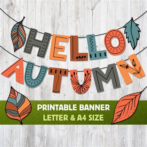 Fall Banner Printable