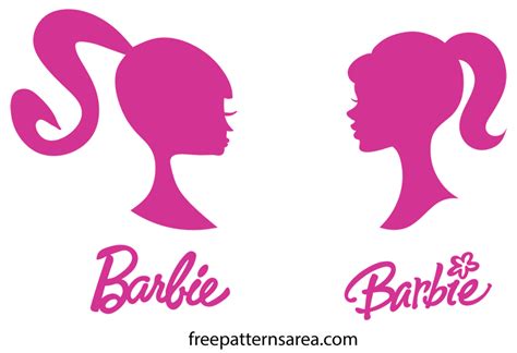 Barbie Head Svg Silhouette Vector Logo - FreePatternsArea