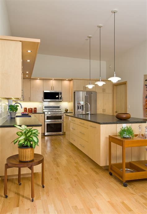 Natural Maple Kitchen Cabinets - Crystal Cabinets