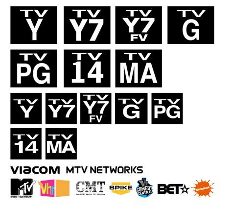 Viacom/MTV Networks TV rating designs (2001-2011) by TjsWorld2011 on ...