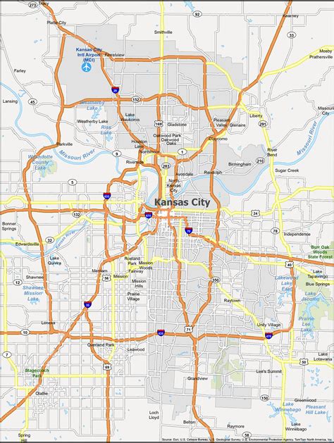 Kansas City Map [Missouri] - GIS Geography