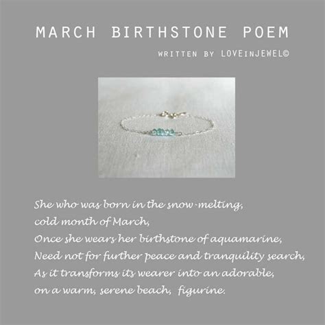 March Birthstone Meaning