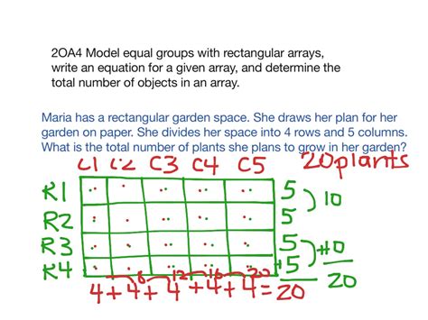 4th 9weeks 2OA4 Model Rectangular Arrays | Math | ShowMe