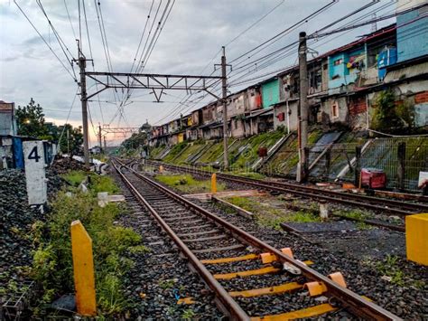 Bogor Railway Station stock image. Image of track, suburb - 263735853