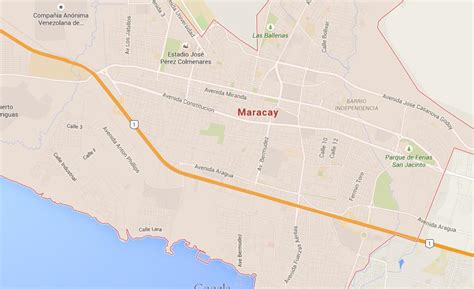 Map of Maracay