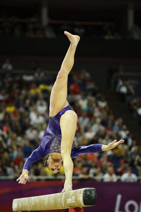 USA female artistic gymnast Jordyn Wieber performing on the balance ...