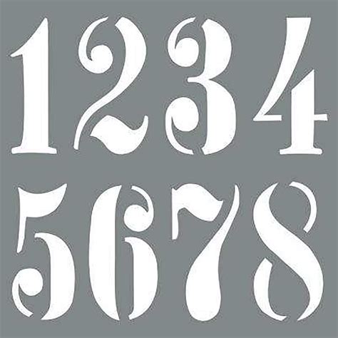 Stencil Numbers Printable