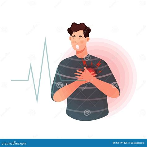 Heart Attack Symptoms - Stock Icon Stock Illustration - Illustration of ...