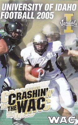 2005 UNIVERSITY OF IDAHO VANDALS FOOTBALL POCKET SCHEDULE | eBay